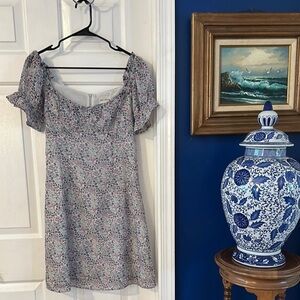 Women’s Urban Outfitters Love + Harmony Floral Puff Sleeve Polyester Mini Dress